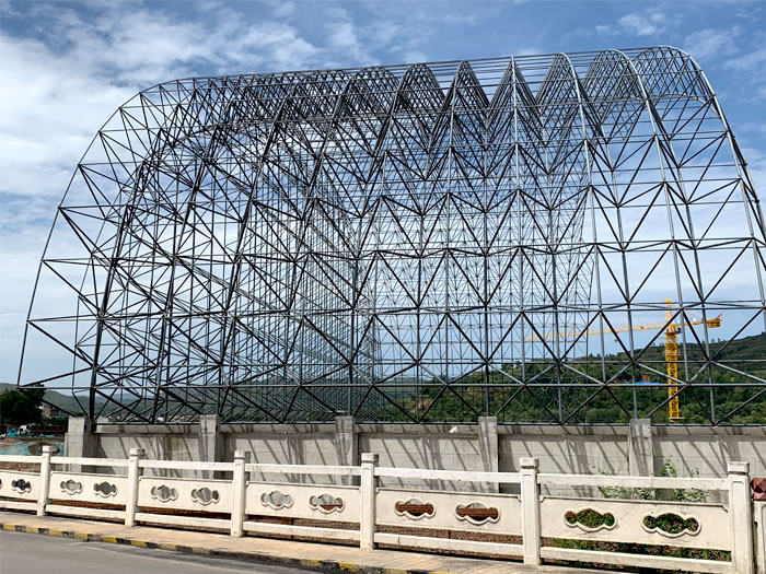 防城港山寨矿储煤棚网架